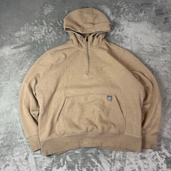 Ariat Other - Ariat Rebar Graphic Hoodie Mens X-Large Dijon Fleece Sweater Workwear